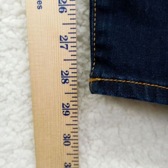 Gap‎ 1969 Jeans Womens 33R Legging Jean Stretch Denim Cotton Blend Blue Dark - Picture 8 of 13